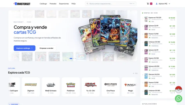 Captura de masterset.pe — MasterSet®